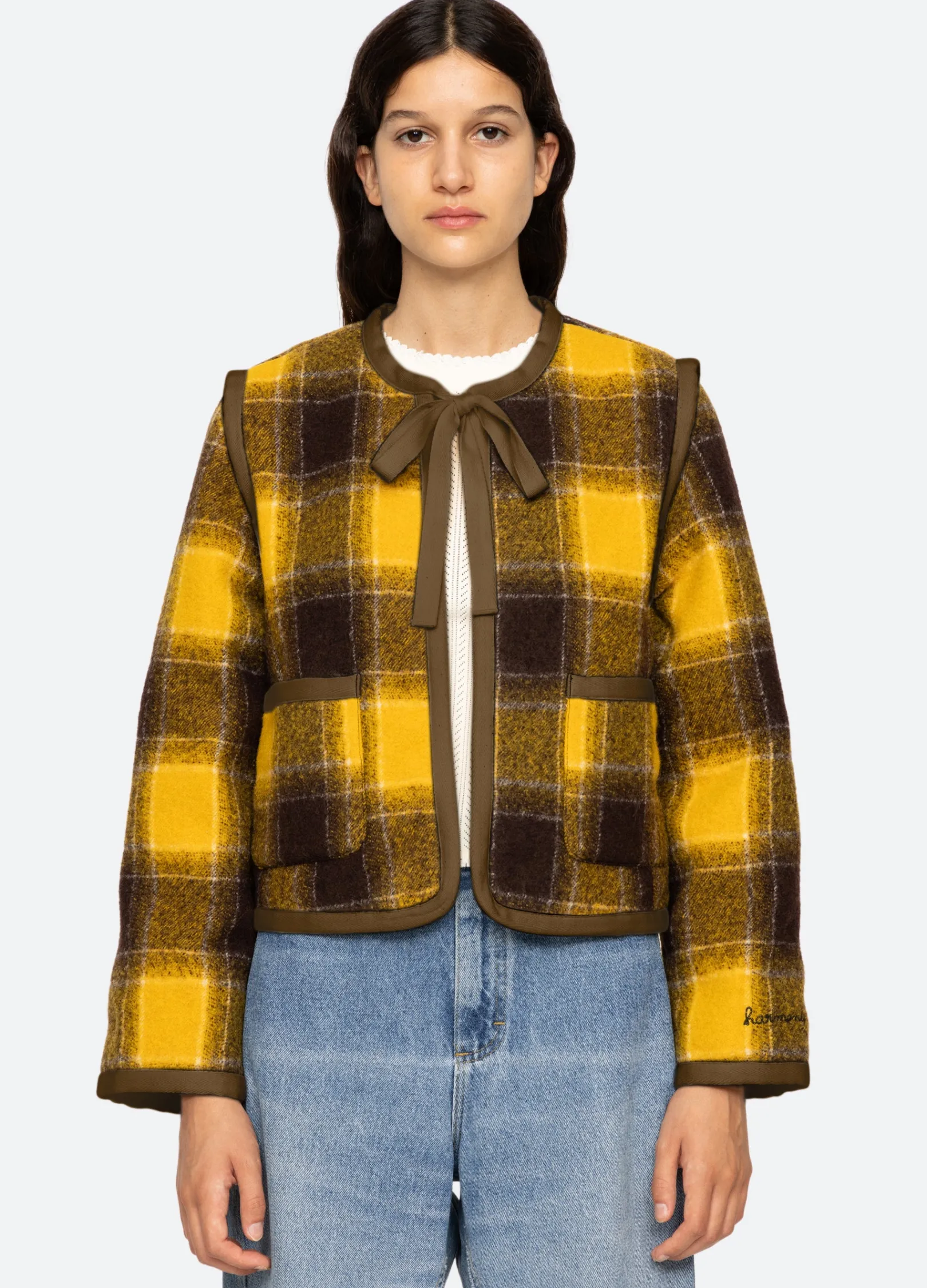 Women Sea New York Amber Tie Front Jacket