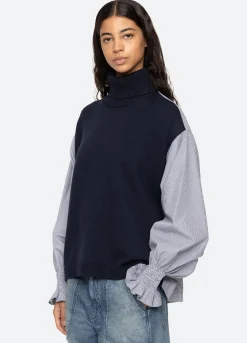 Women Sea New York Devana Combo Sweater