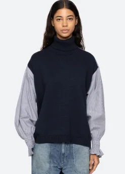Women Sea New York Devana Combo Sweater