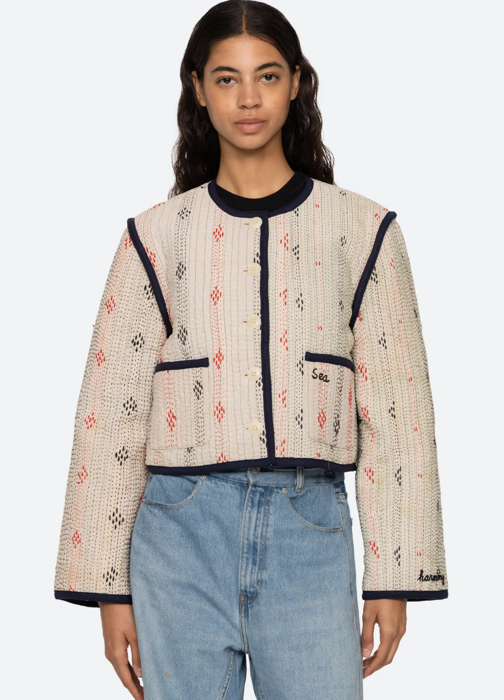 Women Sea New York Kantha Jacket