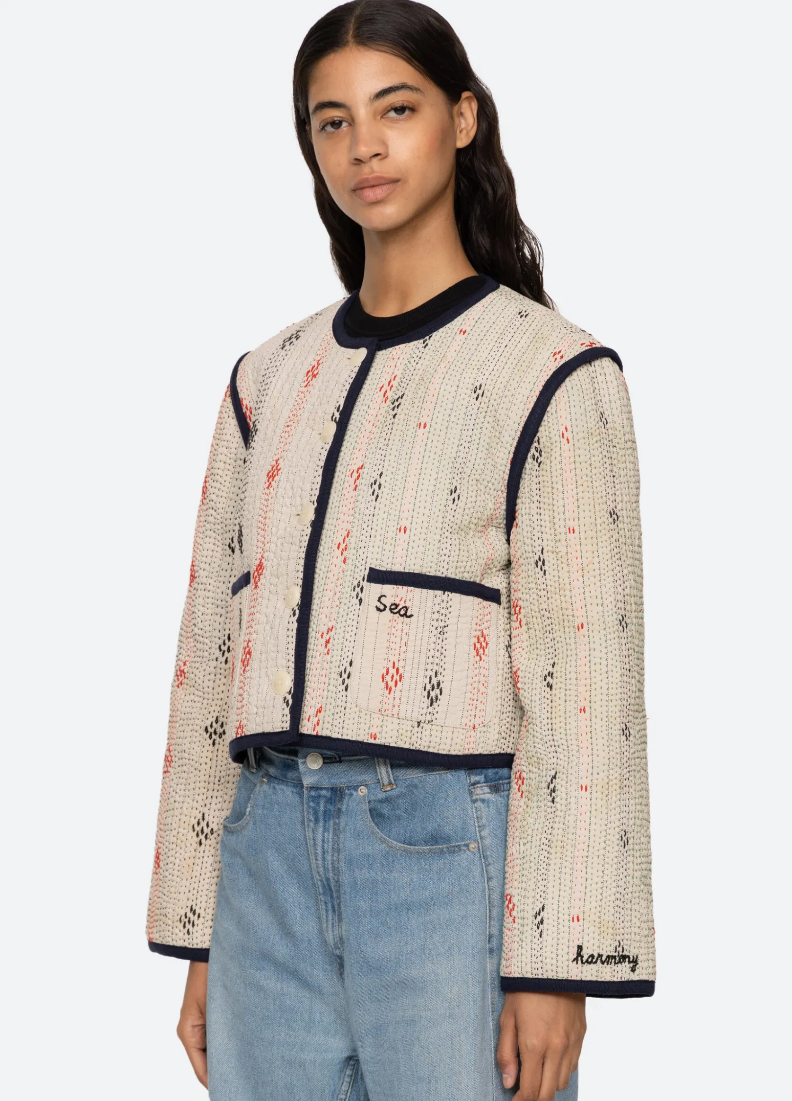Women Sea New York Kantha Jacket