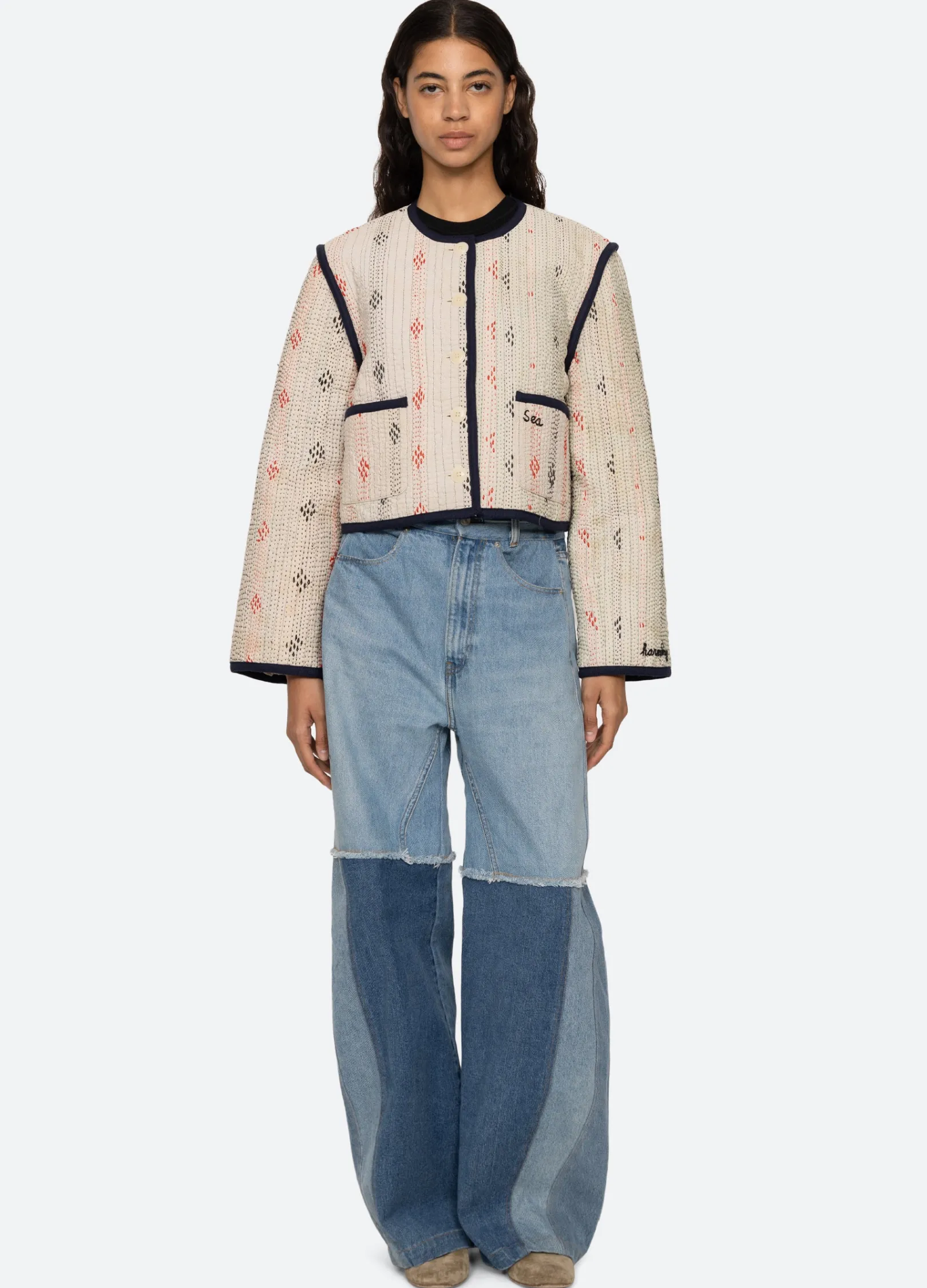 Women Sea New York Kantha Jacket