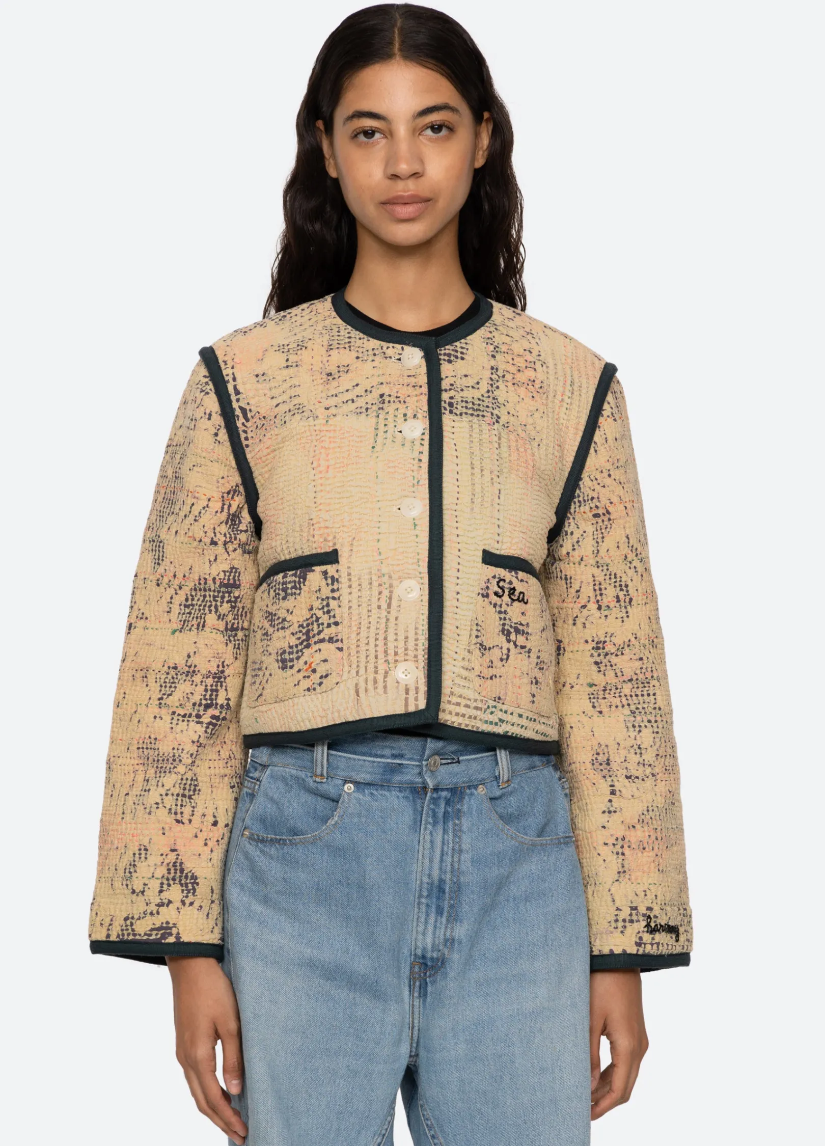 Women Sea New York Kantha Jacket