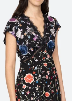 Women Sea New York Priscilla V-Neck Dress