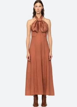 Women Sea New York Risa Halter Dress