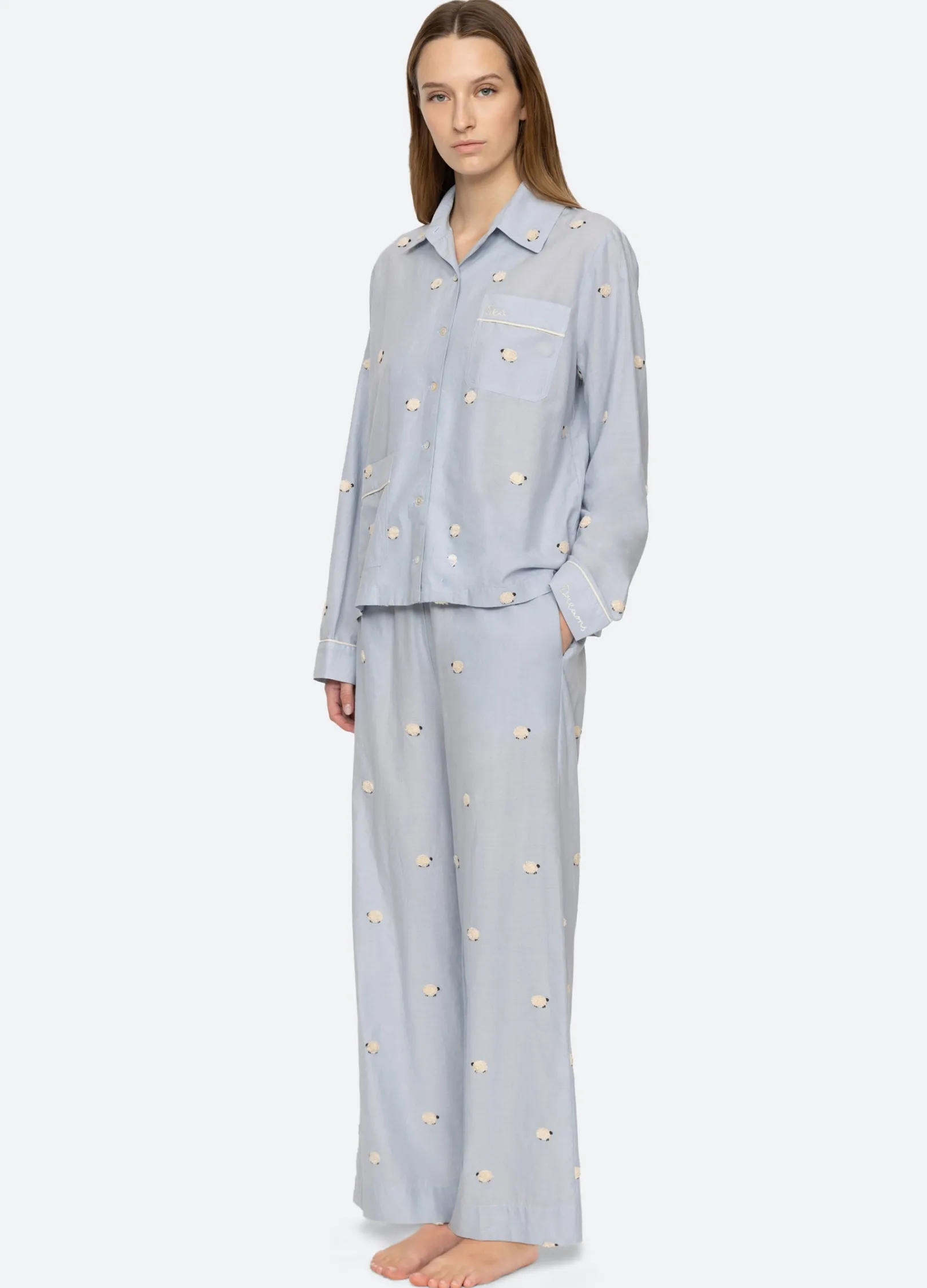 Women Sea New York Sheep PJ Set