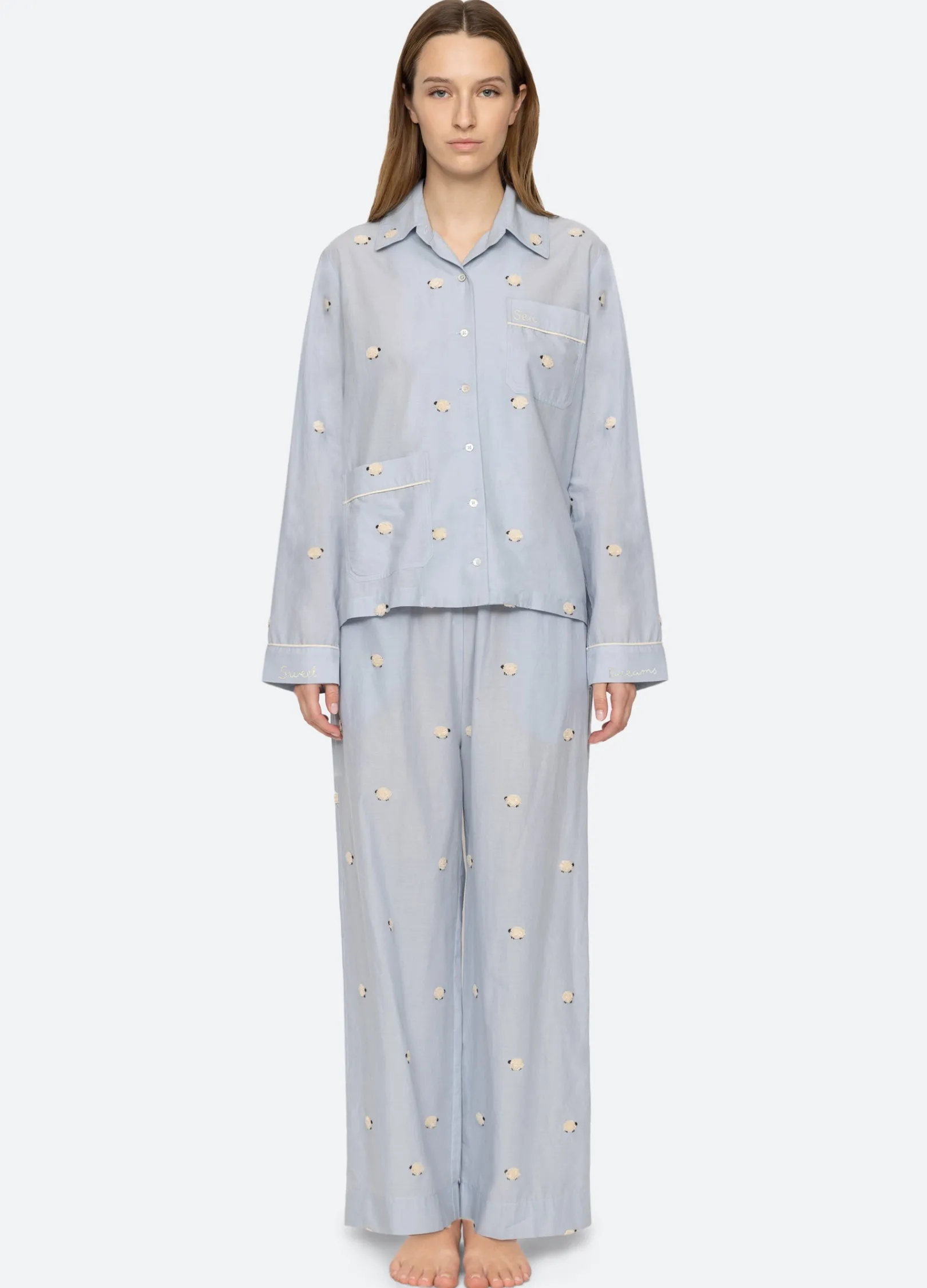 Women Sea New York Sheep PJ Set