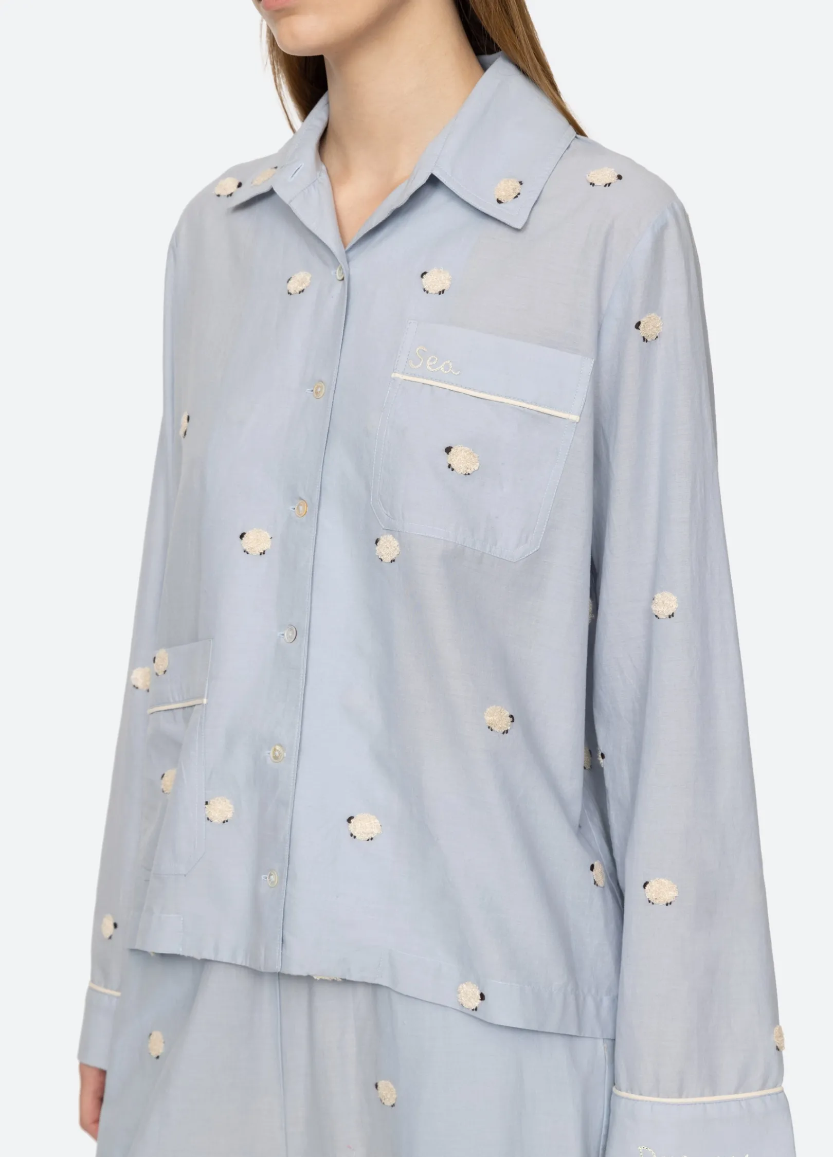 Women Sea New York Sheep PJ Set